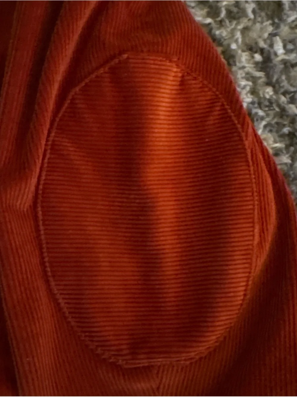 Men's Orange Corduroy Blazer - Classic Two-Button Jacket